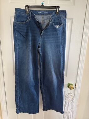 Old Navy (High-Rise Wow Wide Leg) Women’s Jeans - Medium Blue